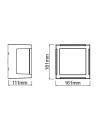 CREEK * APLIQUE EXTERIOR BLANCO LED IP65 - 15W - CCT